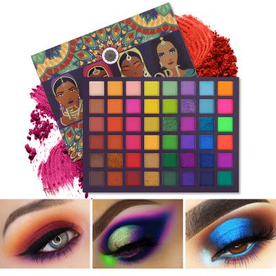 China Waterproof Exotic Flavor 48colors Best Quality Customized To Create Your Eyeshadow Palette For Stage Makeup for sale