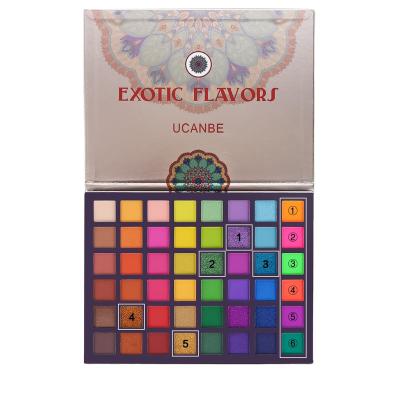 China Customized Makeup 48colours Waterproof Pigment Eyeshadow Multicolor Eyeshadow Palette for sale