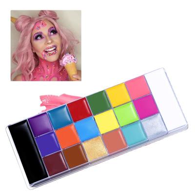 China Non-Toxic/High Saturation/Skin-Friendly/Waterproof/Long-lasting Fun 20colors Face Paint Body Paint Set For Creative Festival Drama Makeup for sale