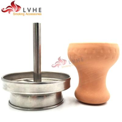 China High Quality Stainless Steel T010CH Hookah Shisha Head Hookah Charcoal Smoking Holder Tolly Lvhe for sale