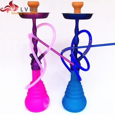 China ZINGUEZ T026Z LVHE High Quality Large Size Double Hose Zinc Hookah Shisha for sale