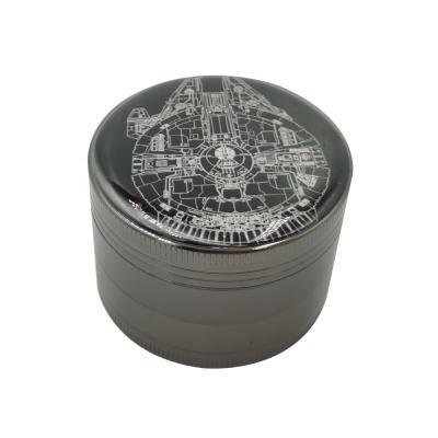 China New Style LVHE Zinc 4 Layers Tobacco Grinder Zinc Weed Herb Grinder For Sale for sale