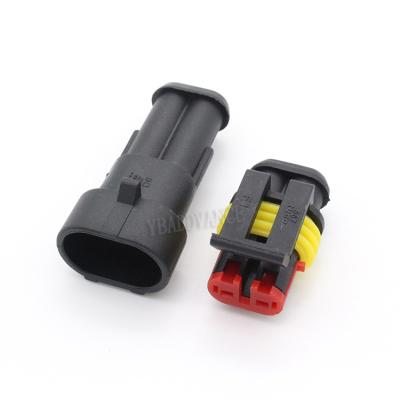 China Electrical Outlets Amp Tyco 2 Pin 1.5 Super Joint Connectors Housing 282104-1 & 282080-1 for sale