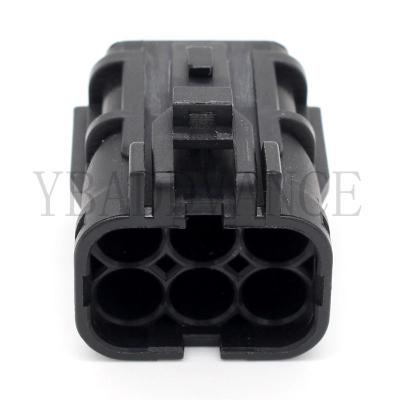 China Electrical Plugs Electronics Connectors DJ7061-1.8-2 6 Pin Female Plug For KET3A Black for sale