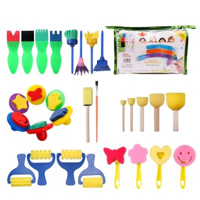 China Wholesale Creative Funny Drawing Gift Art Sets Kids Painting Children's Sets Toys 30pcs With PVC Tote Bag DT001 for sale