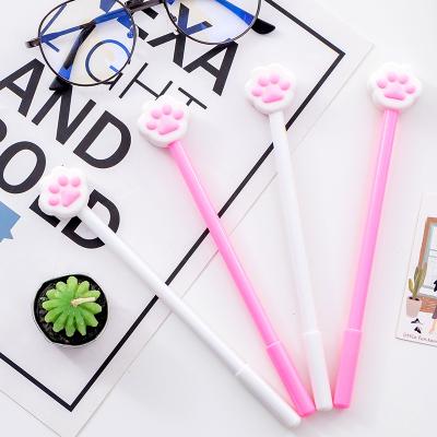 China Normal cute shape cartoon kawaii pen girls heart gel pen students use cute Korean version of the creative black 0.5 for sale