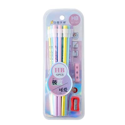 China Environmental protection school supplies children writing pencil OEM pencil for children natural wooden pencil for sale