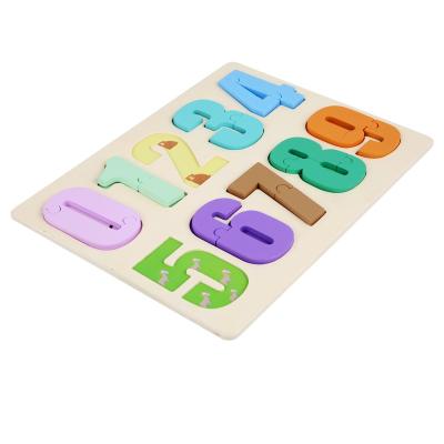 China Preschool educational counting math puzzle kids (4-6 years old) montessori wooden toys number fishing magnet wooden kids toy for sale