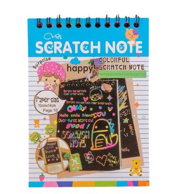 China Loose-leaf Scratch Book Kids Supplies Notebook Office Organizer Memo Note Pads Sticky Notes and Kids Page Marker for sale