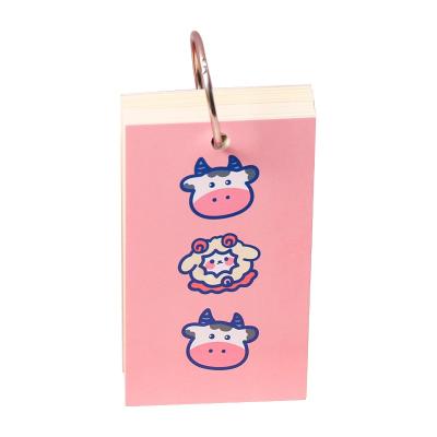 China Loose-leaf Kids Supplies Mini Notebook Desk Organizer Memo 2021 Notes and Kids Notepads Page Sticky Marker for sale