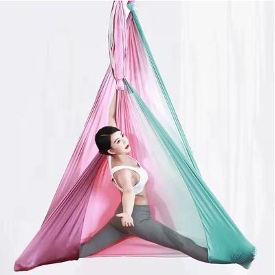 China Household Universal High End Elastic Hole Yoga Hammock Air Micro Air Mic Free Hall The Same Yoga Hammock High Altitude Cloth Props for sale