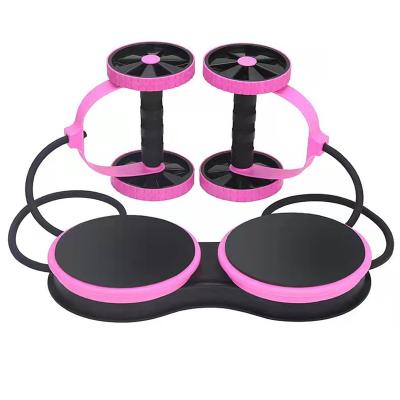 China Durable Abdominal Multi-Function Rope Roller Abdominal Muscle Wheel Strengthening Fitness Wheel Silent Wheel for sale