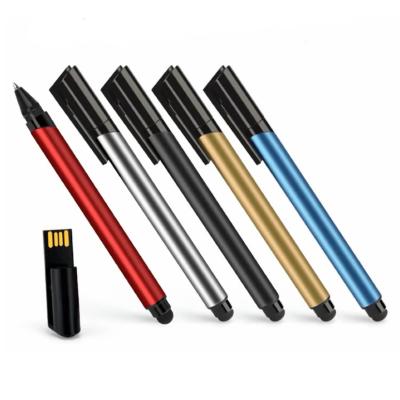 China Colorful Metal Pen Shape USB Flash Drives Case For 4gb 8gb/USB 2.0 Workout Stick 8gb USB Flash Pen for sale