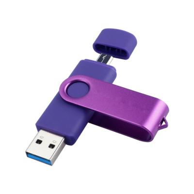 China Metal 2 in 1 for Android Smartphone Swivel Usb 3.0 64GB 32GB flash memory usb flash memory 500gb for sale