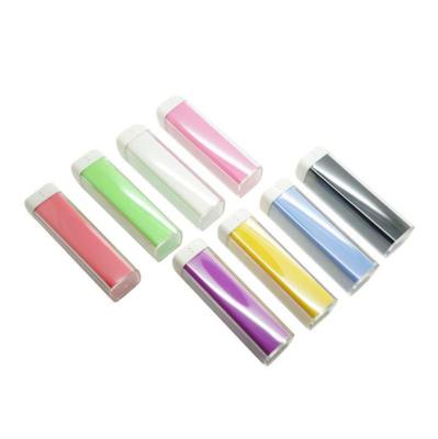 China Multi Portable Colorful Lipstick Power Bank Small Power Banks 2600mah Universal Portable Lipstick for sale