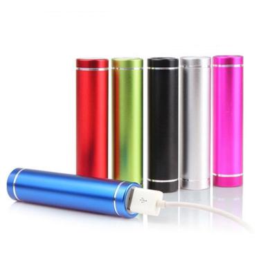 China Portable Cylinder Shaped 3000mah Power Bank Cheap Cylinder Shape Aluminum Phone Charger Power Bank 3000mah for sale