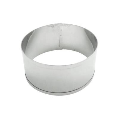 China UJ-CC002 Sustainable Round Form 8.5CM Stainless Steel Cake Ring Cake Mold for sale