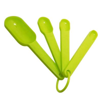 China UJ-SC064 Sustainable Durable Oval Shape Plastic Jigger 4pcs Set Kitchen Jigger for sale