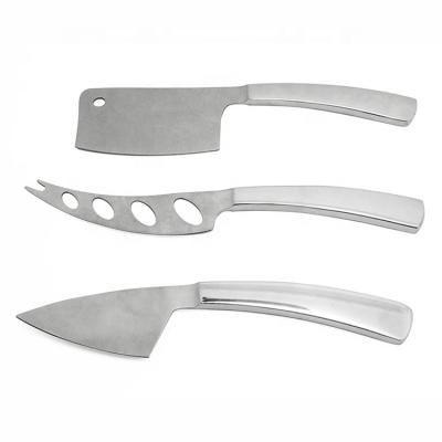 China UJ-K093 3pcs Sustainable Stainless Steel Cheese Knife Set Cheese Tool Kit for sale