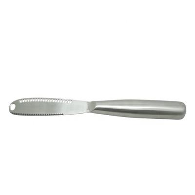 China EU UJ-K107 Food Grade Stainless Steel Butter Knife Viable Butter Spread Knife for sale