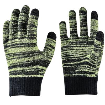 China Keep Warm / Touch Screen Customized Fashion Two Colors Knit Winter Keep Warm Touch Screen Outdoor Sports Unisex Magic Gloves for sale