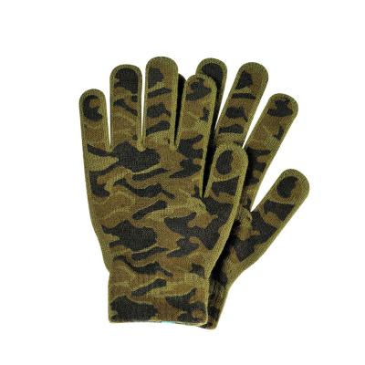 China Keep Warm Logo Camouflage Handschuhe Winter Touchntuff Custom Gloves Winter Knit Warm Men Magic Gloves for sale