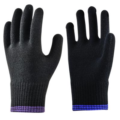 China Keep Warm Custom Black Recycling Hand Gloves Winter Product Acrylic Knitted Logo Long Magic Mittens For Men for sale