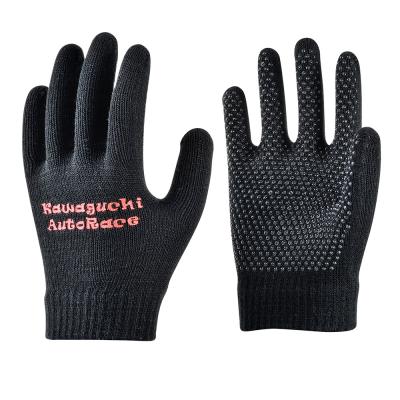 China Carry On Winter Warm Acrylic Drive Gloves Custom Shape Black Stretchy Hand Wears Soft Elastic Cuff Men Mittens for sale