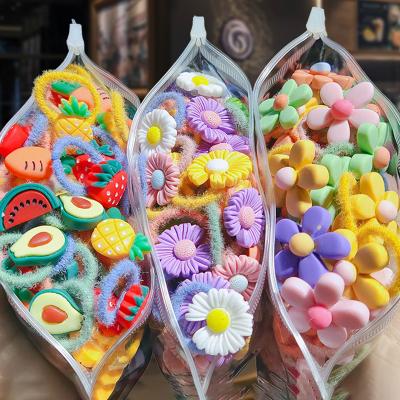 China Cute Baby Occasion Hair Scrunchies Strings Rubber Hair Accessories Daily Colorful Elastic Hair Tie Headbands for sale