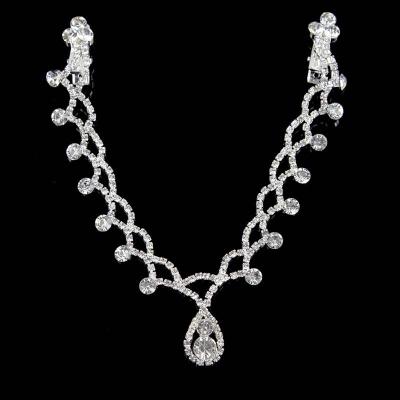 China Fashionable Rhinestone Head Chain Jewelry Gold Silver Headpiece Hair Chain Cyrstal Head Jewelry Festival Party for Women and Girls for sale