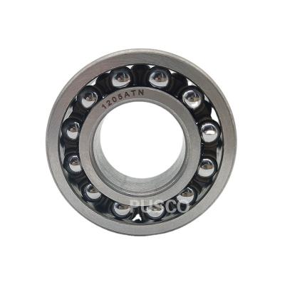 China Stable Performance:low Voice PUSCO high quality self-aligning ball bearing 1205 25x52x15mm OEM customized 1205ATN bearing for sale