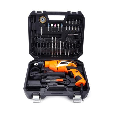 China Multifunctional Machine Tool Set Vollplus VPID1030K 40PCS 810W Hammer Drill Kit Impact Drill Machine Tool Set for sale