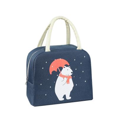 China Computer Accessories Manufacturers Supply Cheap Insulated Thermal Reusable Oxford Cooler Bag Cartoon Bento Bag Portable Cooler Lunch Bag for sale