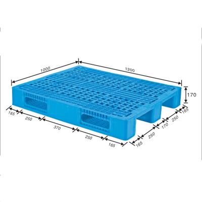 China 100% Virgin PP/HDPE Material Top Sale Guaranteed Quality Blue Heavy Duty PP Plastic Pallets for sale