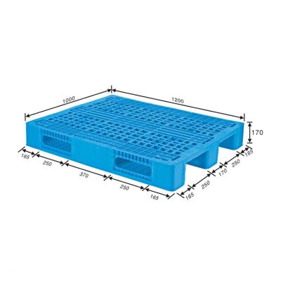 China 100% Virgin PP/HDPE Material Exquisite Structure Manufacturing Heavy Duty Small Plastic Pallet 1200x1000 for sale