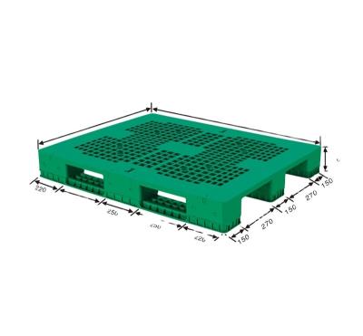 China 100% Virgin PP/HDPE Material Factory Manufacture Various Used Plastic Pallet 1200x1200 For Textiles for sale