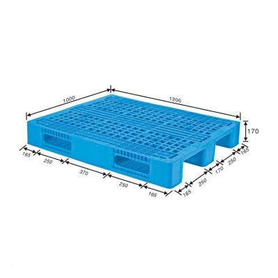 China 100% Virgin PP/HDPE Material High Quality Durable Using Various Warehouse 1200x1000 Small Plastic Pallet for sale