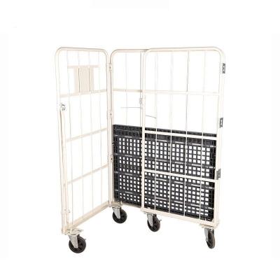 China Factory sale foldable cargo package of various transport foldable logistics warehouse and roll cart metal rolling cart for sale