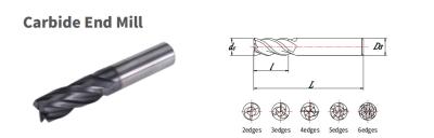 China 38-200mm Length Carbide End Mill High Precision Solid Carbide Milling Cutters for sale