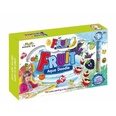 China Fruit Game Children Learning Water Picture Book Painting Graffiti Painting Cloth Book Clear Creative Early Study Coloring Toy SQY00124971 for sale