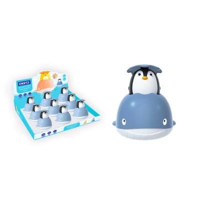 China Children's Bathroom 9PCS Blue Eggs Toy Cartoon Whale Playing Water Bath Shower Head Buoyancy Sprinkler Water Toys for sale