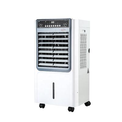 China 42L Hotel Water Tank Cooler Water Air Fan With 4pcs Remote Control Cooling Pad for sale