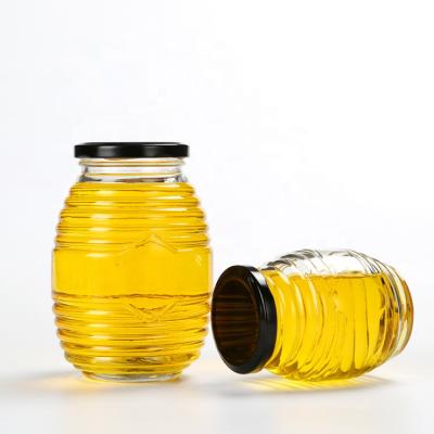 China Freshness Preservation 100ml 250ml 500ml 1000ml Glass Skep Jar Honey Jar Glass Honey Bottles for sale