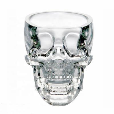 China Crystal Skeletons Head Cup Pirate Stocked Shot Glass for Wine for sale