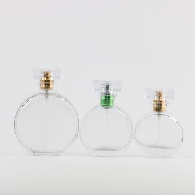 China Custom Empty Cosmetic Clear Personal Care 30ml 50ml 100ml Perfume Glass Spray Bottle for sale