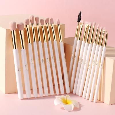 China BEILI High Quality Eco-friendly White Eyeshadow Makeup Brushes Private Label Eyebrow Pencil Concealer Lash Beauty Care Make Up Tools for sale