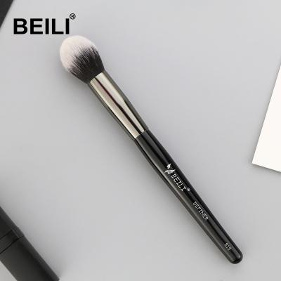 China BEILI Soft Hair Customized Logo Single Vegan Contour Contour Pencil Highlight Powder Makeup Blending Brush Wholesale for sale