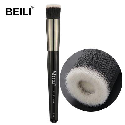 China Custom Mayor Para Soft Vendor Por Al maquillaje BEILI Hair Makeup Brushes Basic Simple Black Make Up Brushes Private Label for sale