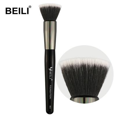 China Wholesale Custom Hair BEILI Black Hair 1pcs Black Single Black Synthetic Flat Brush High Quality Basic Soft for sale