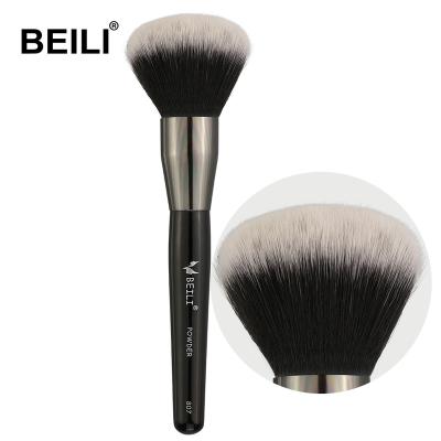 China BEILI Hair Soft Black Big Single Powder Brush Blush Black Brush OEM ODM Private Label Wholesale Custom Logo for sale